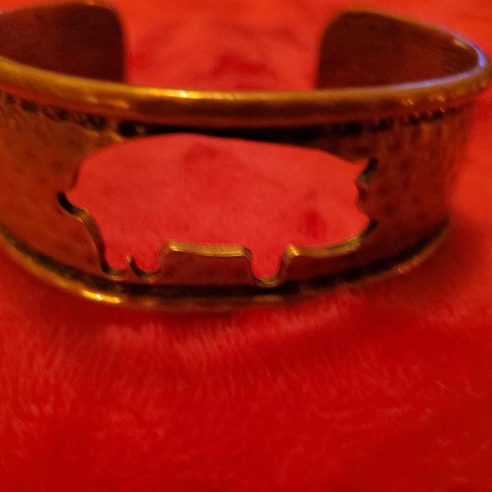 Two (2) Copper Solid Cuff Bracelet Native America… - image 3